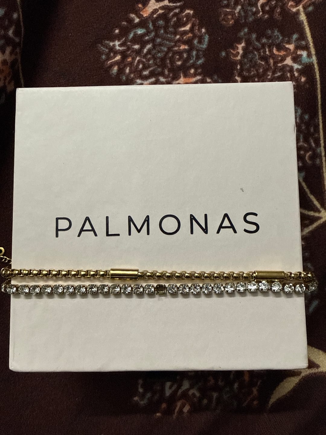 Customer photo review of Golden Glamour Layered Bracelet