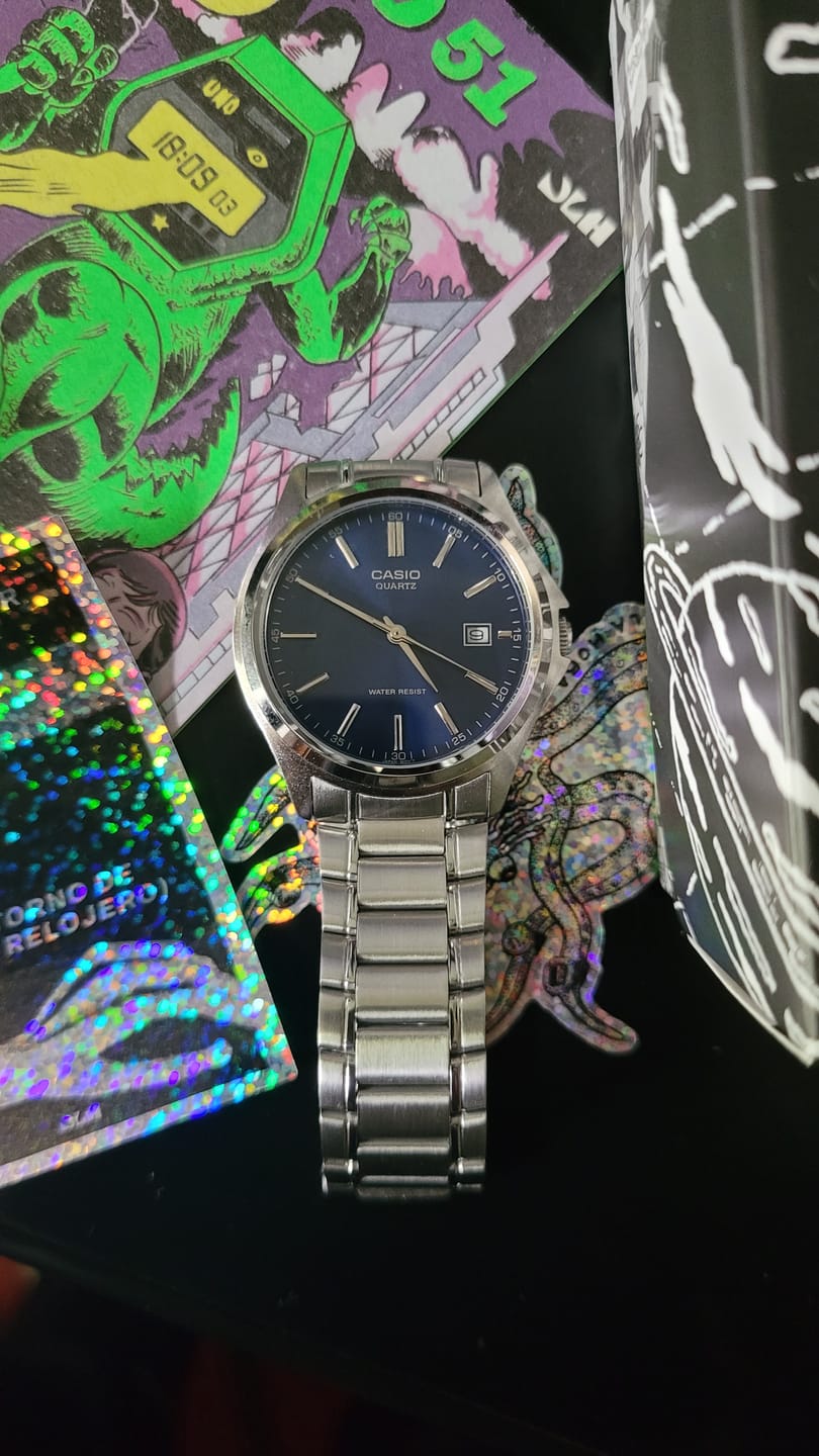 Customer photo review of Reloj Casio Análogo MTP-1183A-2A Azul Acero Inoxidable