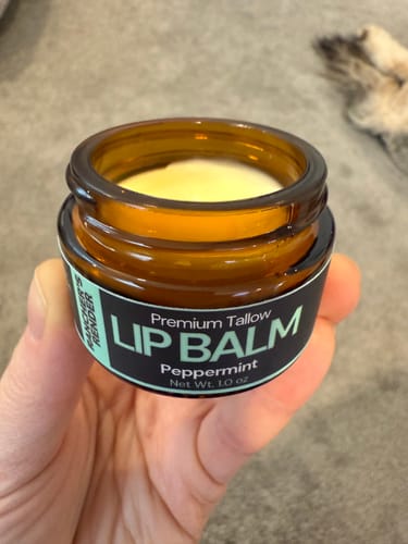 Customer photo review of Tallow Lip Balm