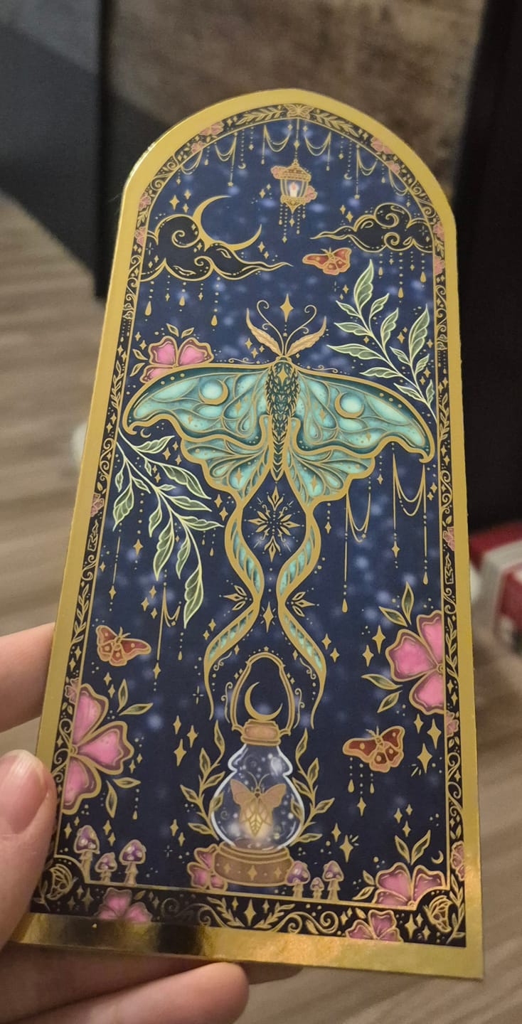 Customer photo review of Enchanted Moth Bookmark