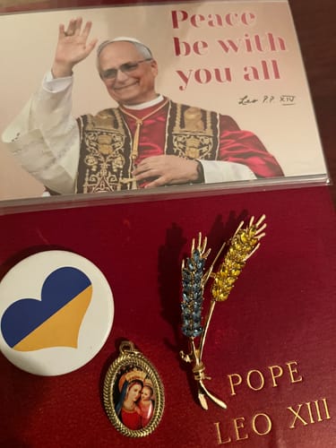 Customer photo review of Maria SS. del Buon Consiglio - Our Lady of Good Counsel Medal – Papal Blessing