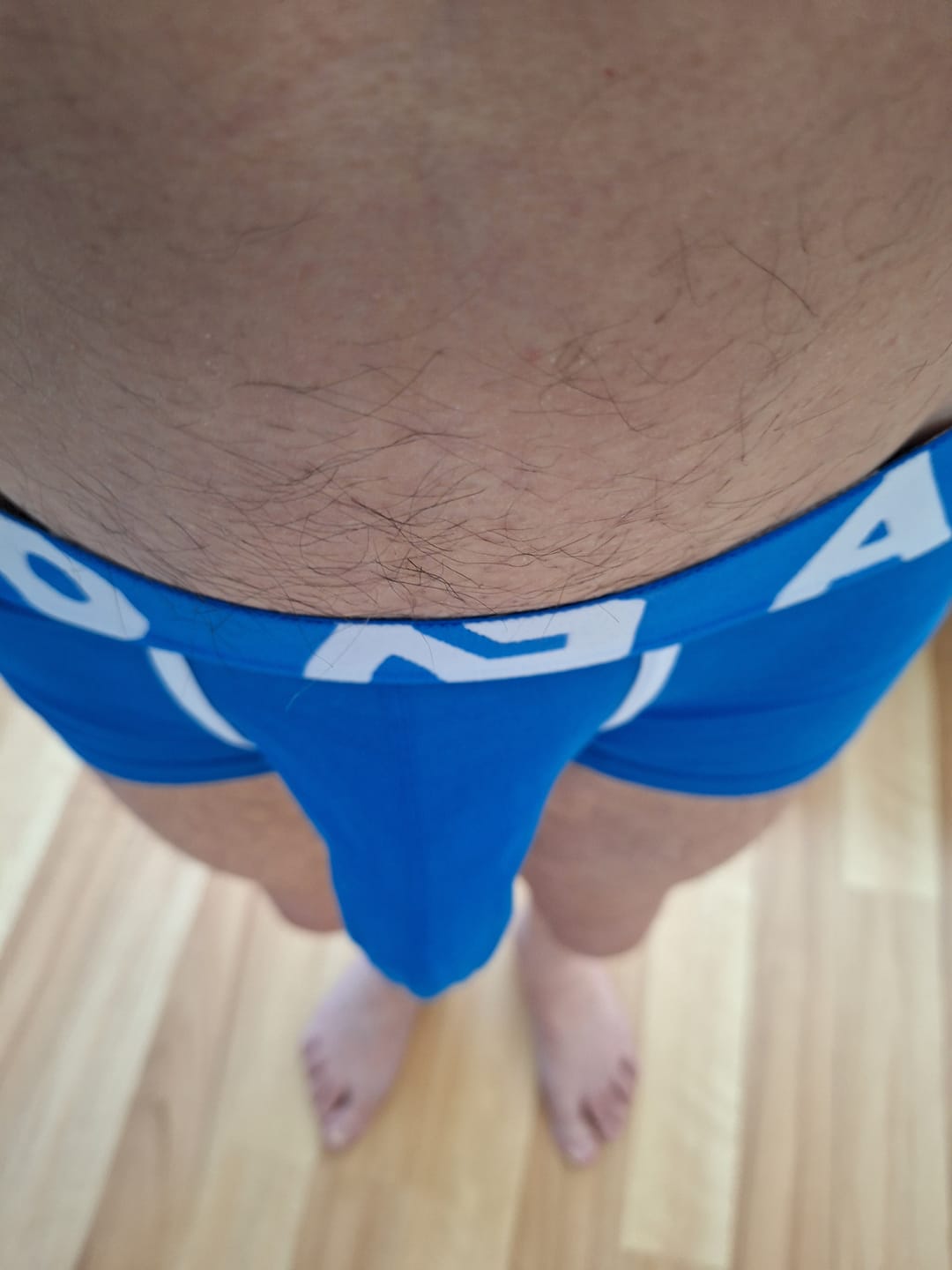 Customer photo review of 2 Pack Men's Gun and Bullet Separation Large Pouch U-Convex 3D Cut Loose Trunks