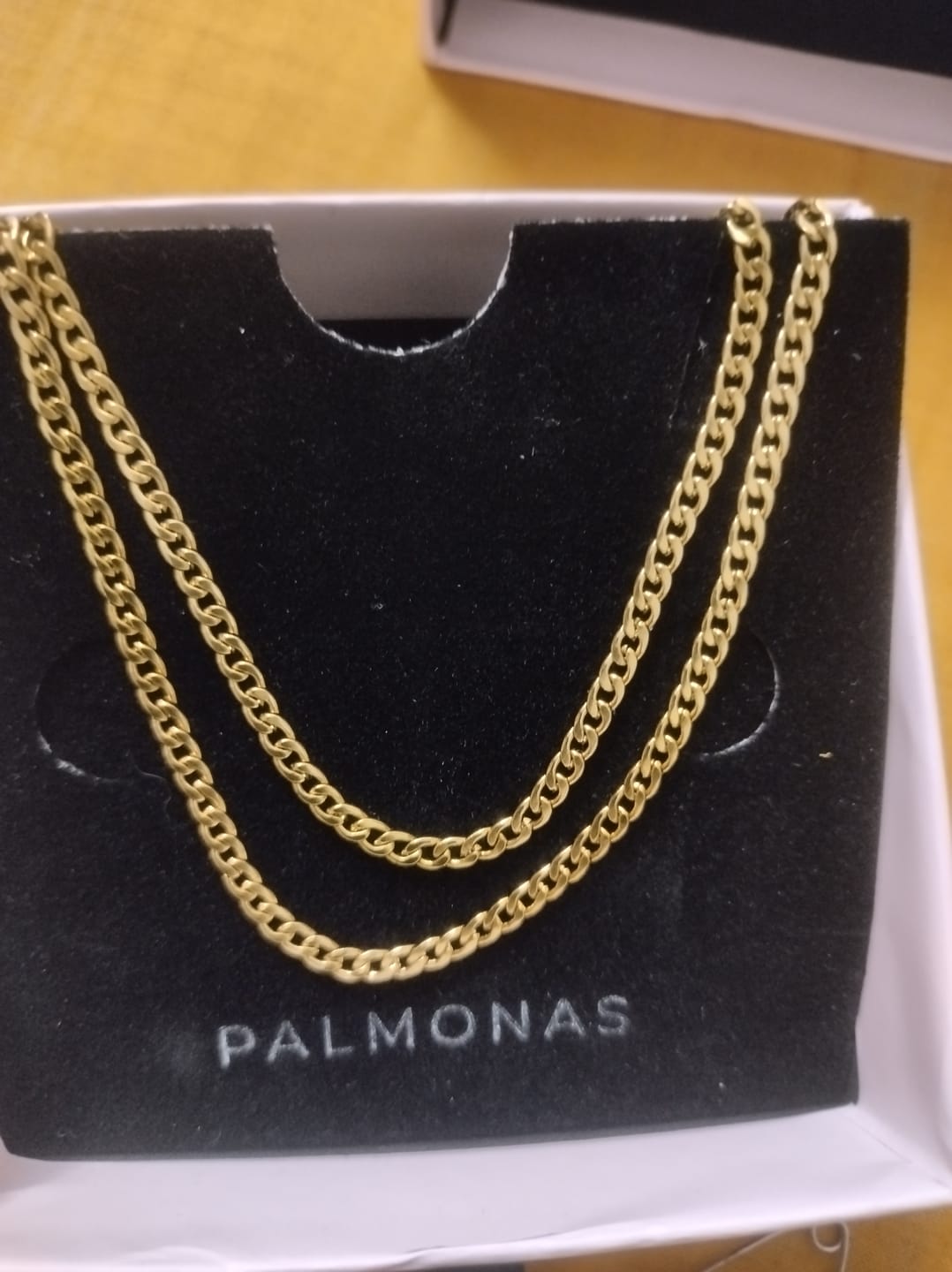 Customer photo review of Thick Spiral Gold Chain for Men