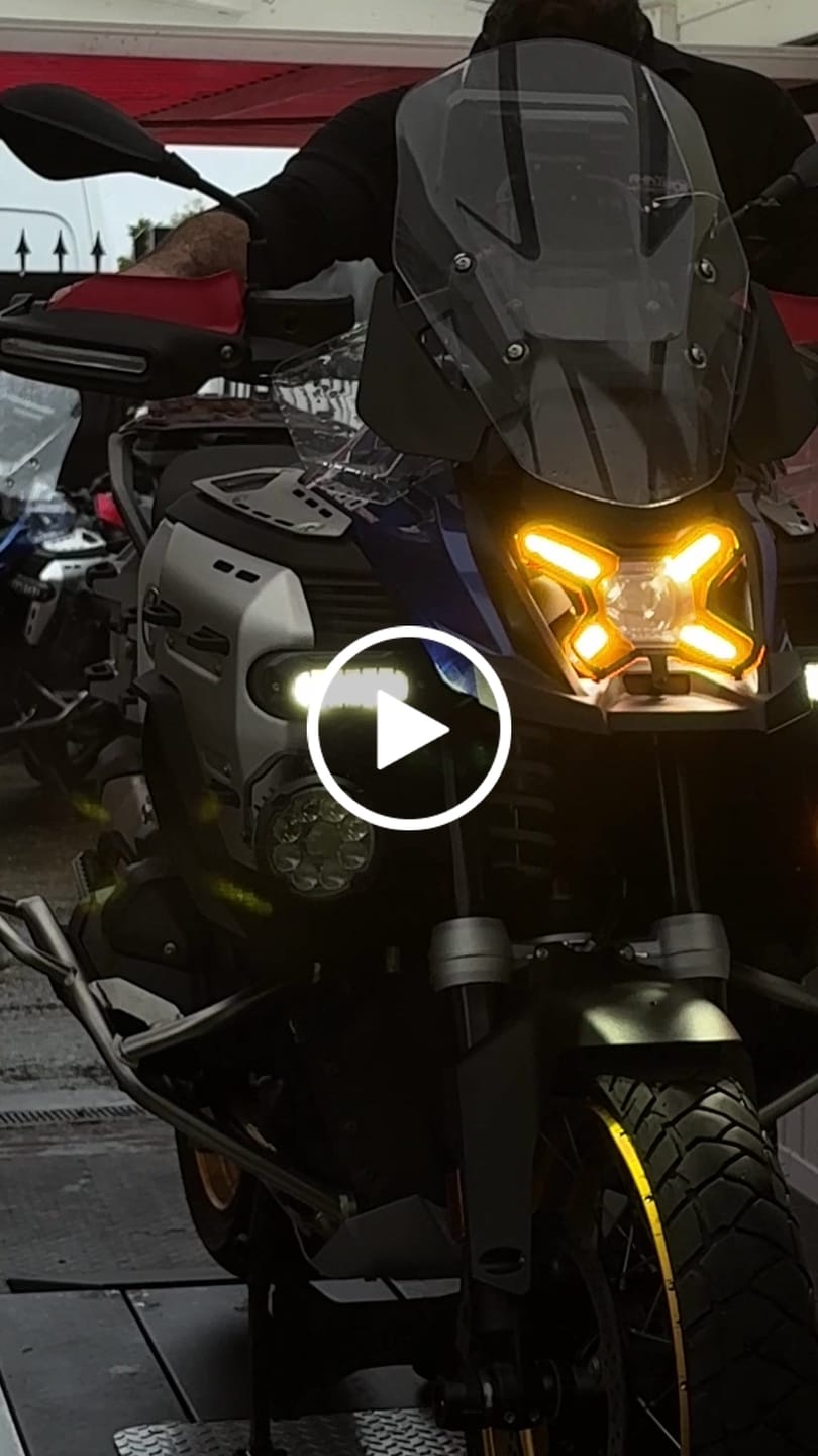 Customer video review of Under Nose Mount for Motorcycle Lights