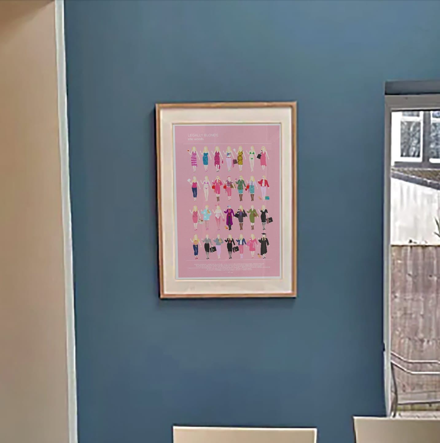 Customer photo review of Legally Blonde Minimalist Fashion Poster, Elle Woods