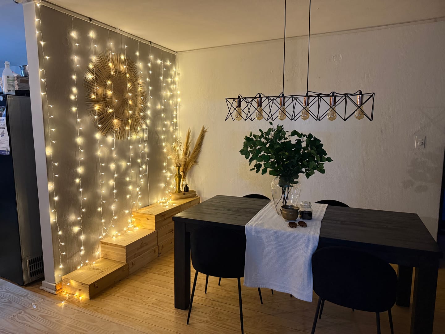 Customer photo review of Curtain Fairy Lights