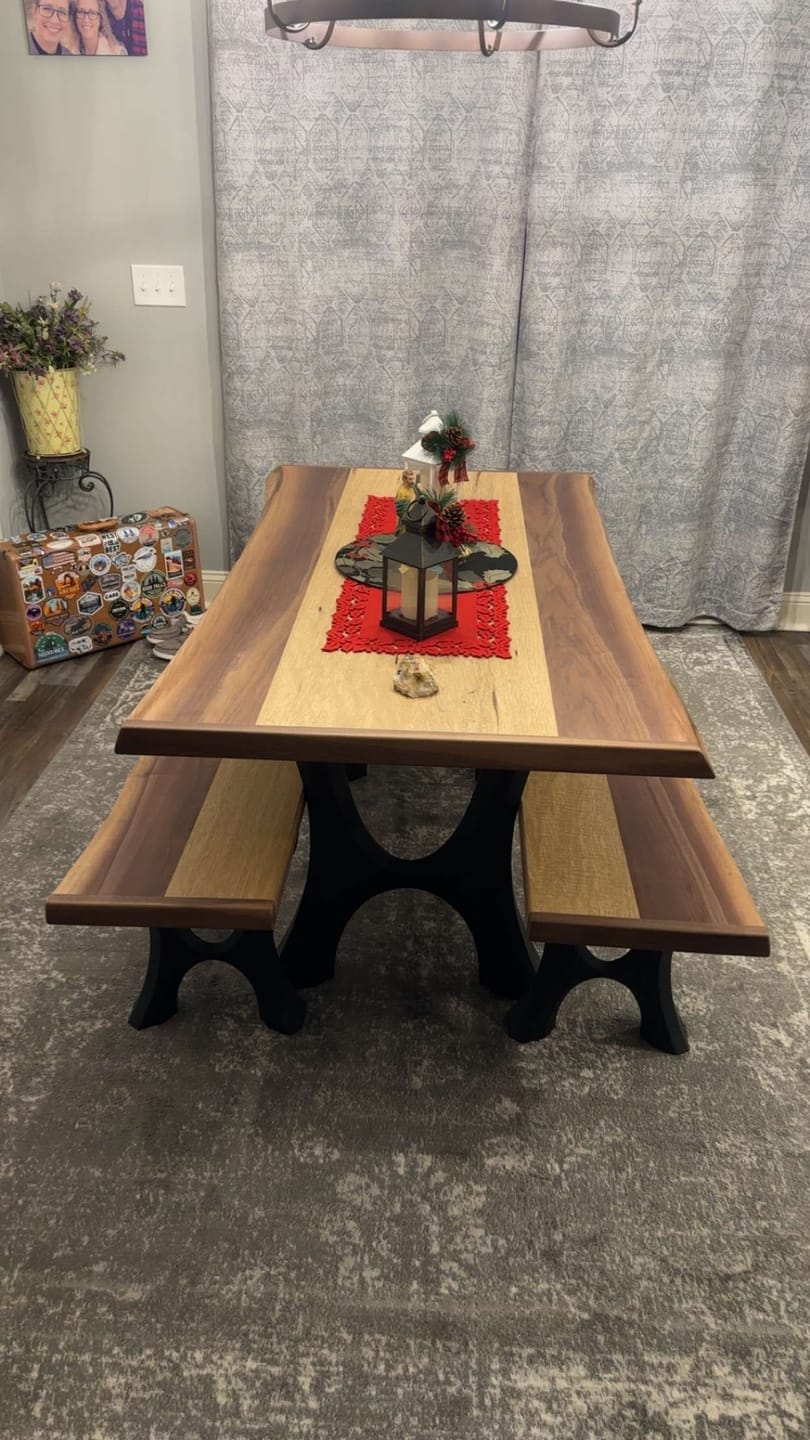 Customer photo review of Table Legs 405 Haru 28.2" H Metal Dining Furniture Legs