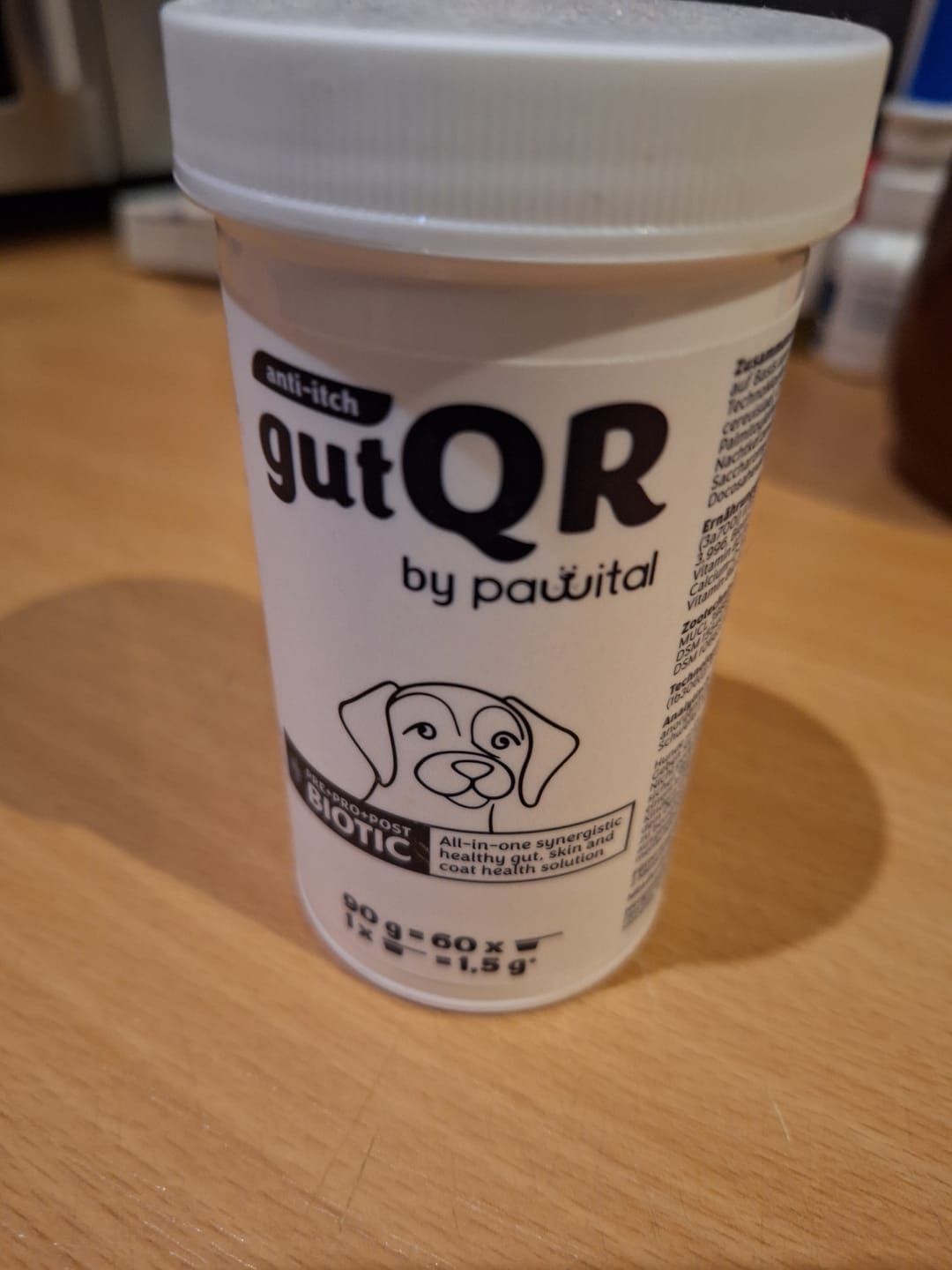 Customer photo review of gutQR Anti-Itch Welcome