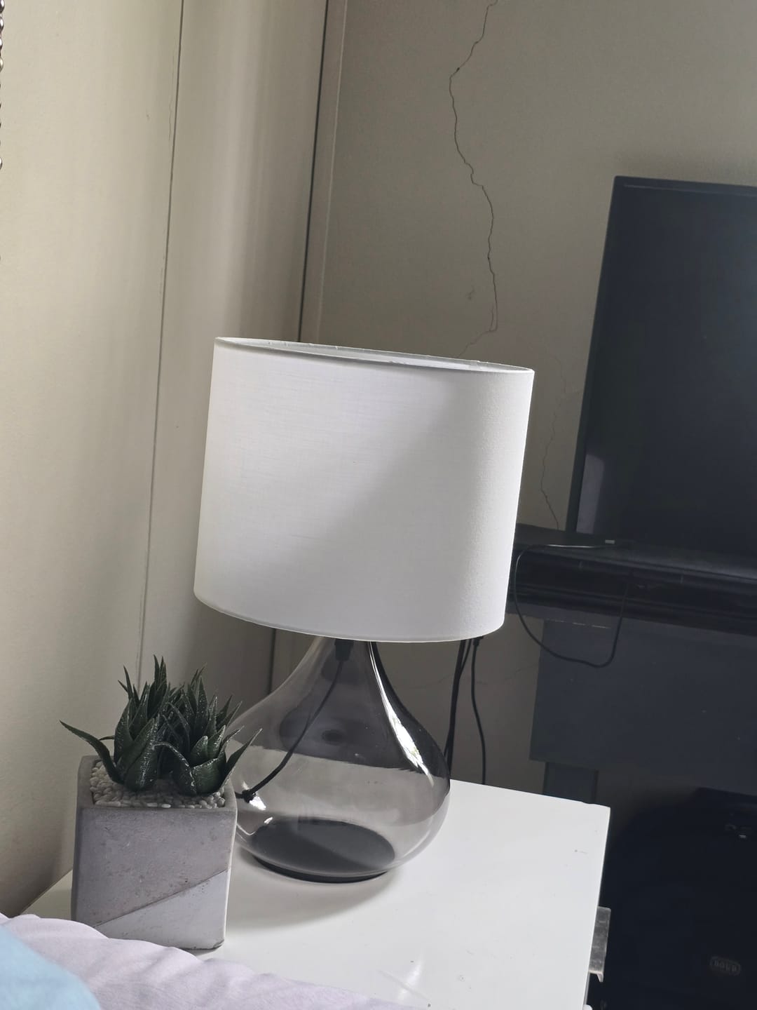 Customer photo review of Sasha Table Lamp | Smoke