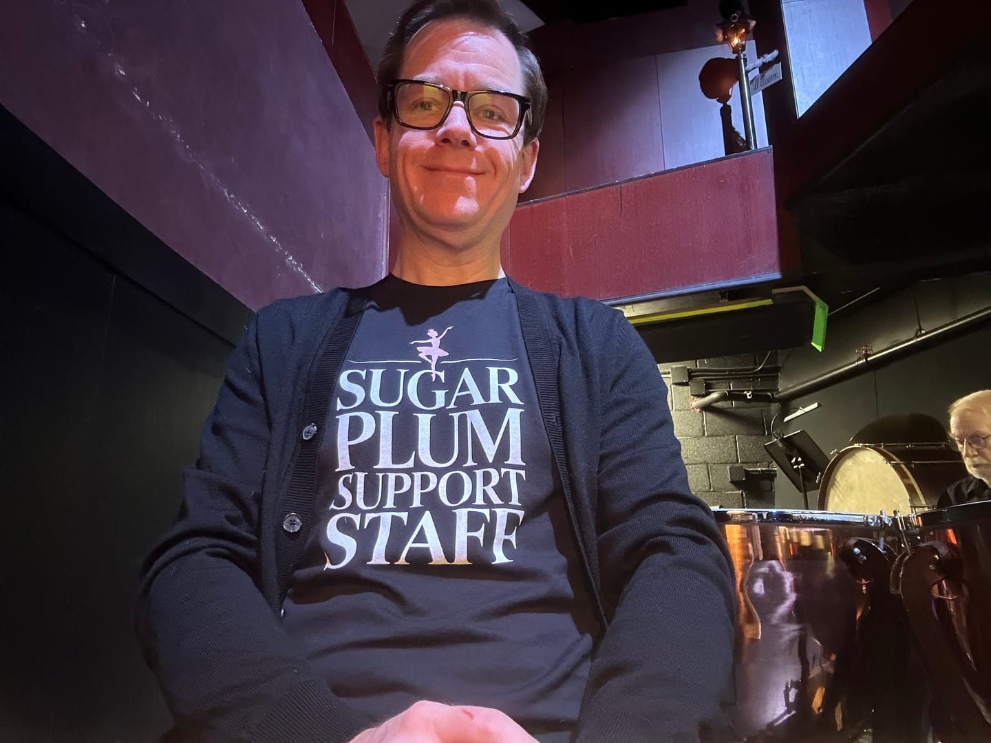 Customer photo review of Sugar Plum Support Staff T-shirt
