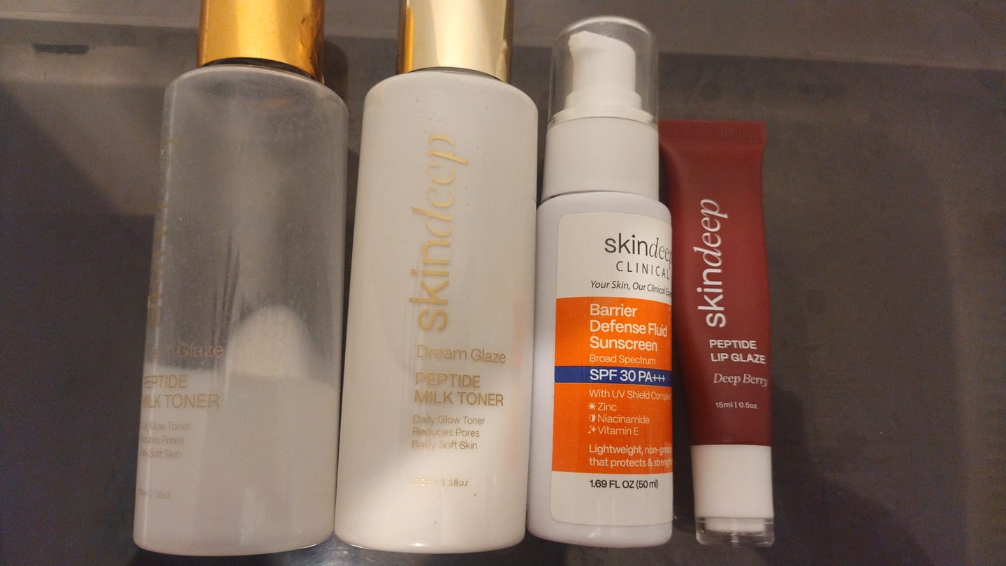 Customer photo review of Barrier Defense Fluid Sunscreen