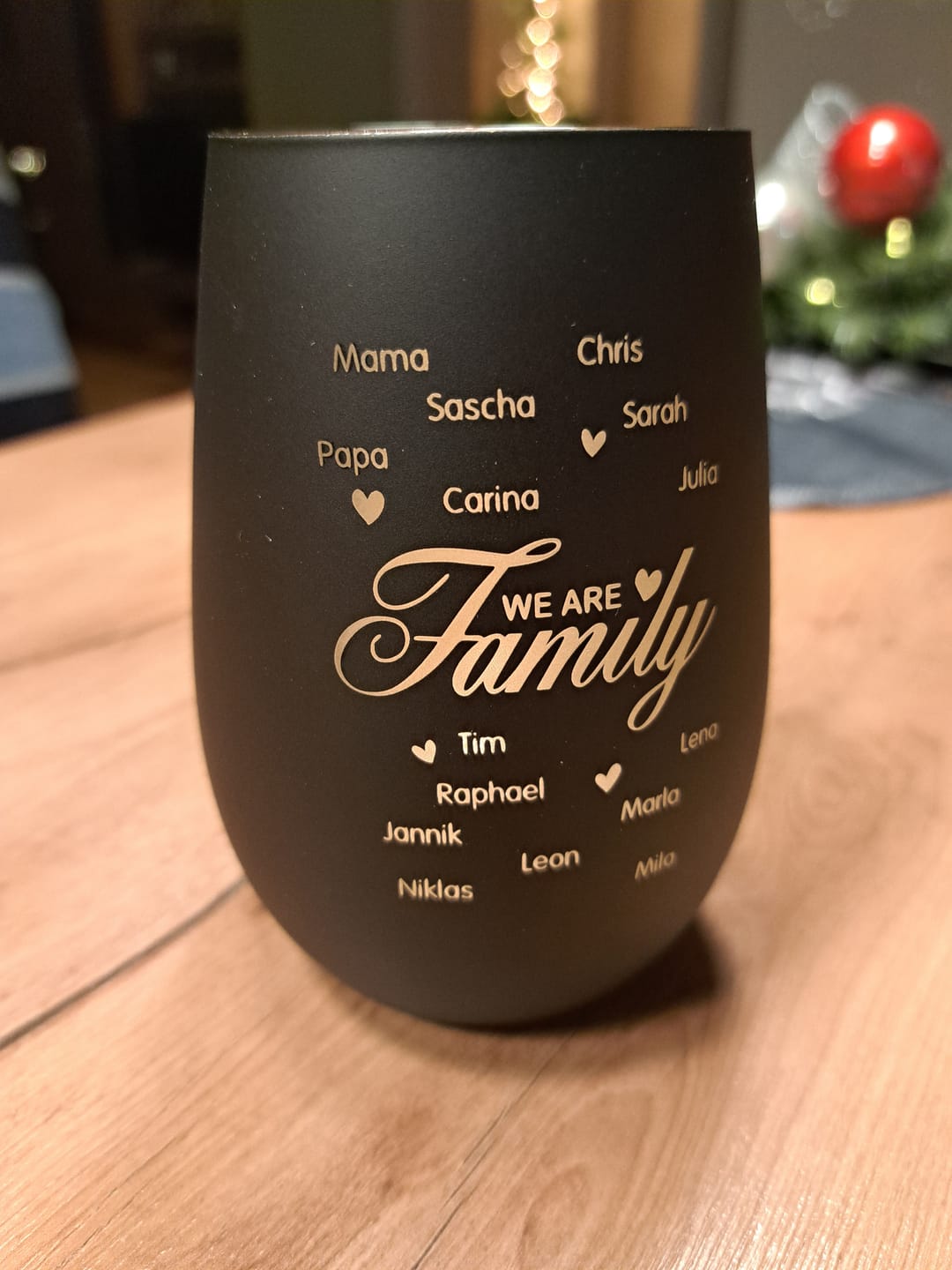 Customer photo review of We are Family - Familien-Windlicht