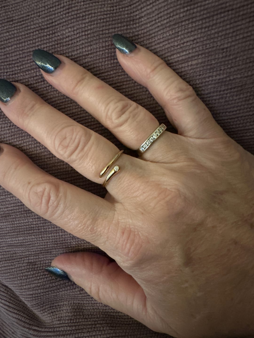 Customer photo review of Wave Wrap Ring
