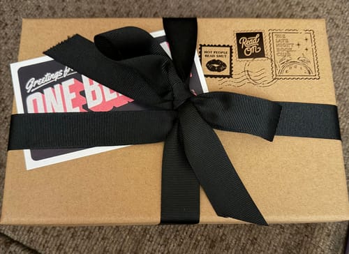 Customer photo review of smut slut book club subscription