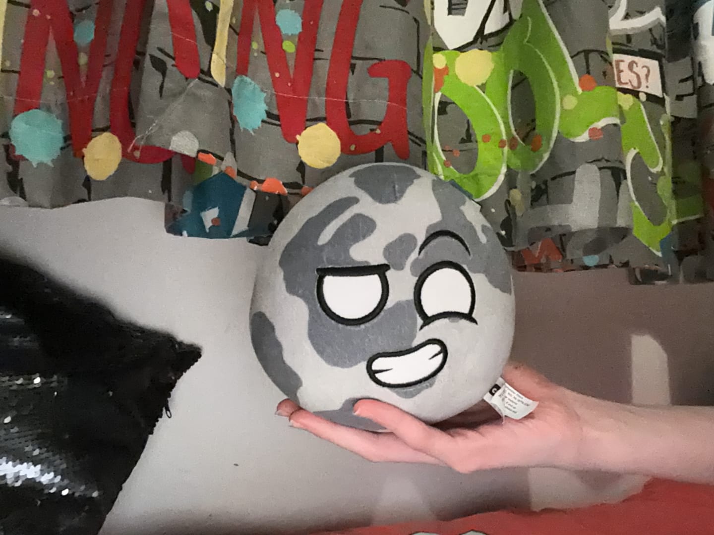 Customer photo review of The SolarBalls Moon Plush