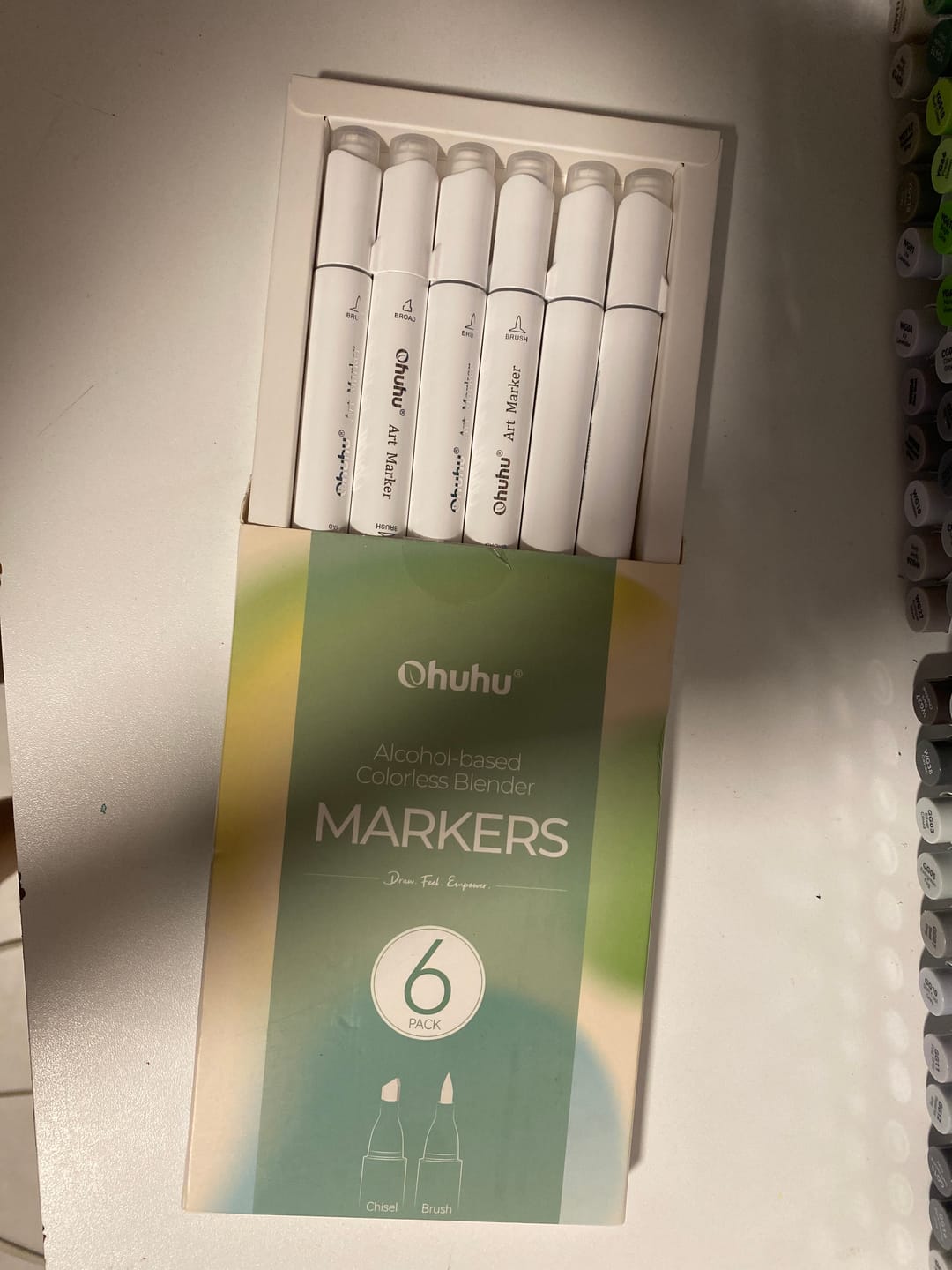Customer photo review of Ohuhu Honolulu Colorless Blender Marker - Pack of 6
