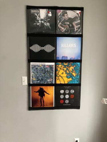 Customer photo review of 12" Vinyl Record Display Frame - LP Wall Storage
