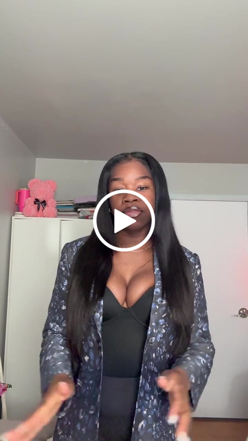 Customer video review of Oslo Taffeta Blazer - Midnight Leopard Print