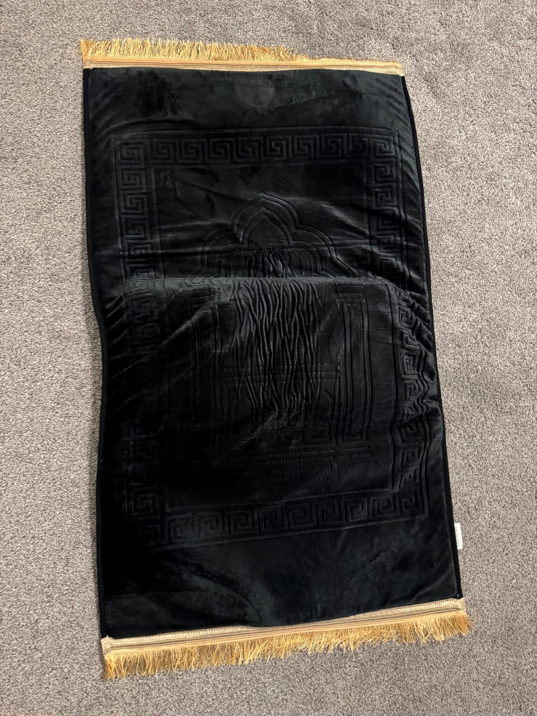 Customer photo review of Medical Prayer Mat With Memory Foam Pillow