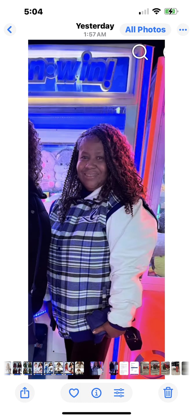 Customer photo review of ZETA VARSITY JACKET- LEATHER SLEEVES-Final sale