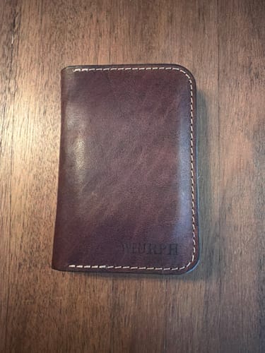 Customer photo review of The Tyler Vertical Wallet