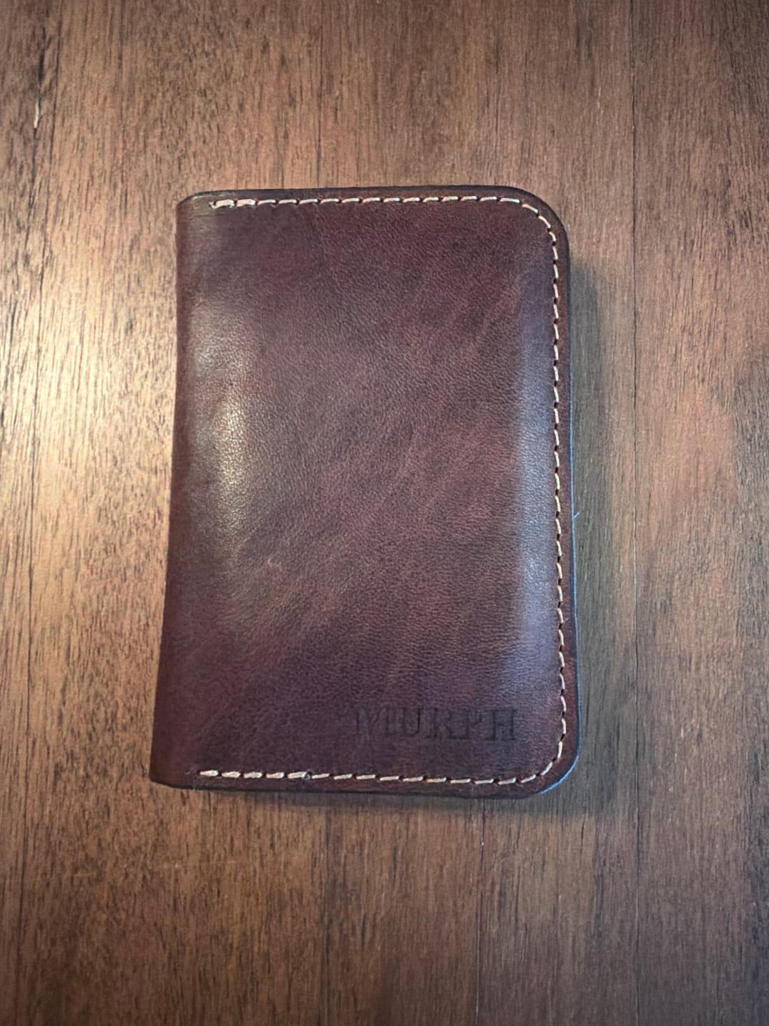 Customer photo review of The Tyler Vertical Wallet