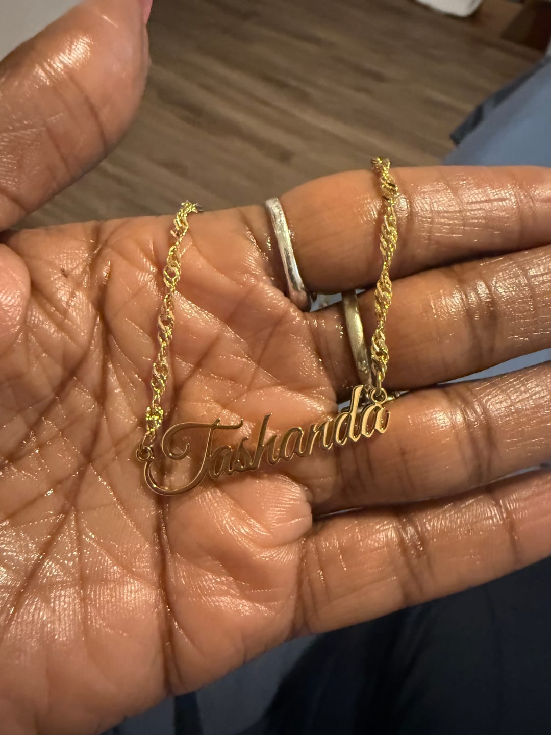 Customer photo review of Personalized Name Necklace