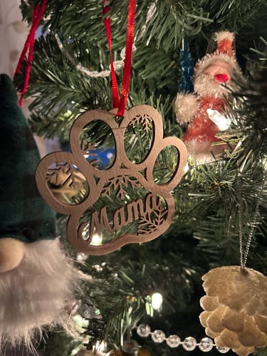 Customer photo review of Personalized Christmas Ornaments