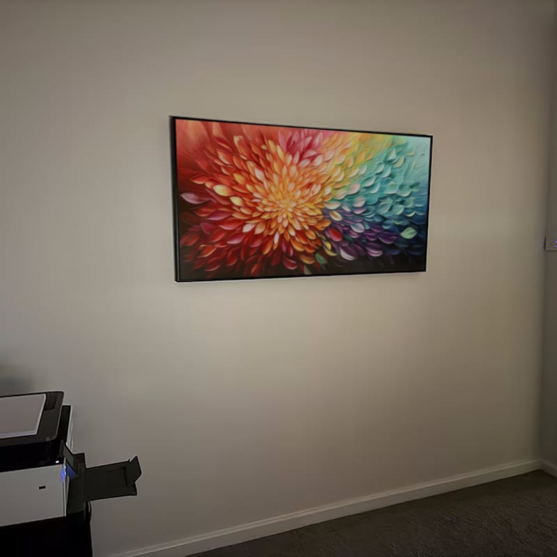 Customer photo review of Colorful Abstract Textured Painting Canvas #AT067