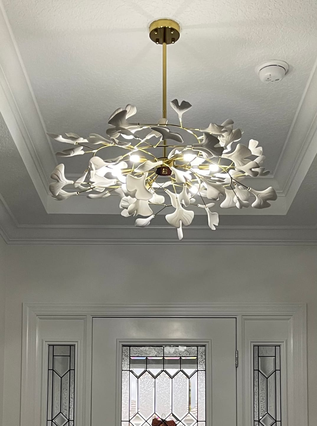 Customer photo review of WOMO Gingko Leaf Chandelier-WM2205