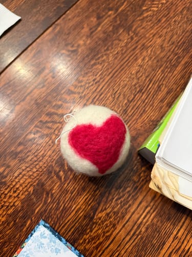 Customer photo review of Ornament Party Needle Felting Kit