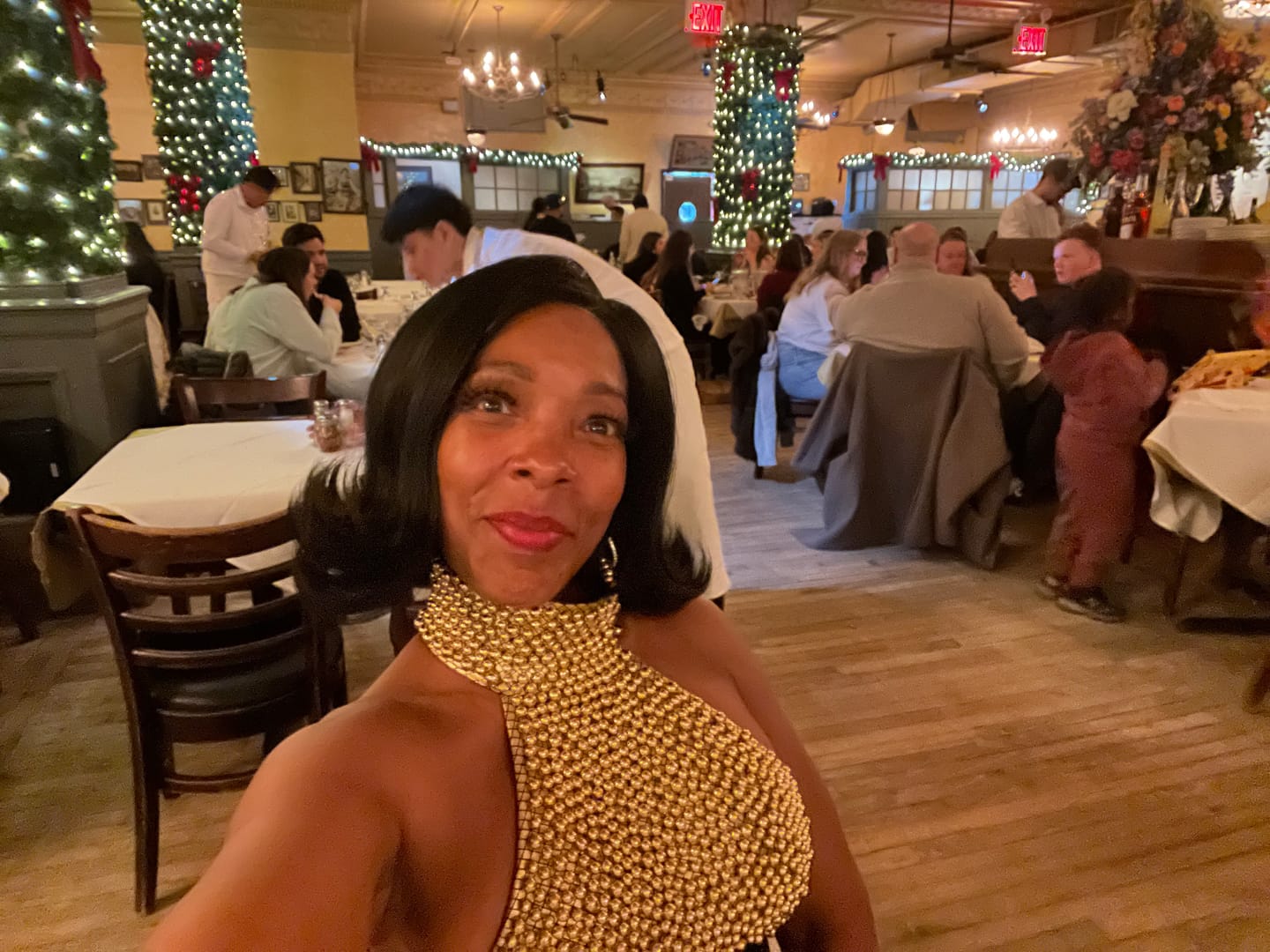 Customer photo review of Sensationnel Butta Lace Glueless HD 5" Deep Lace Parting Front Wig - 90's BANGS UNIT 907