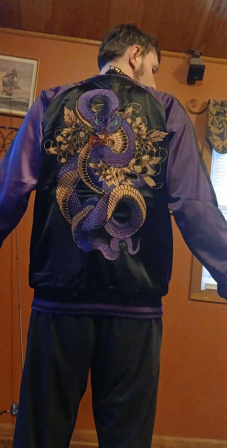 Customer photo review of Violet Viper Sukajan Jacket