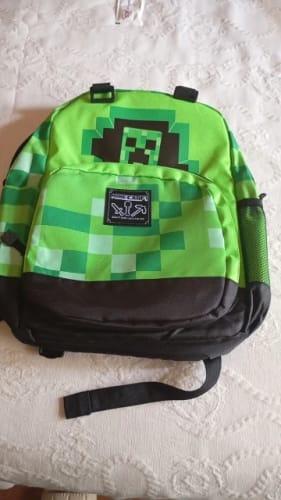 Customer photo review of Mochila Minecraft Escolar