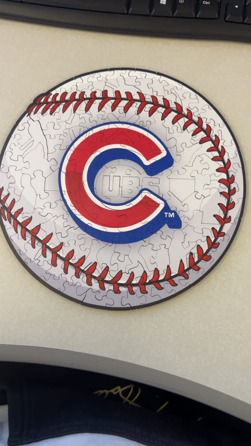 Customer photo review of Chicago Cubs™ - Wooden Puzzle