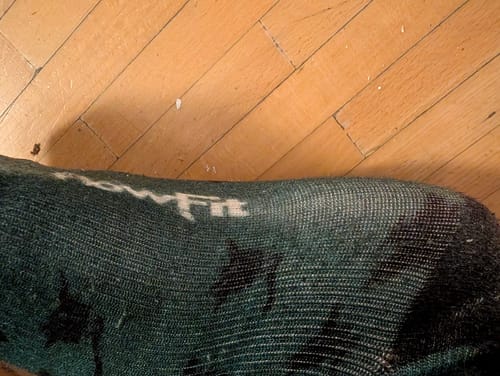 Customer photo review of Kompressionssocken Bambus