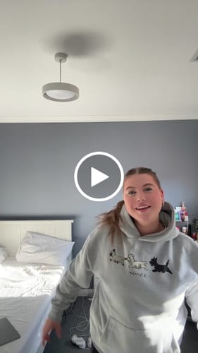 Customer video review of puppies grey hoodie