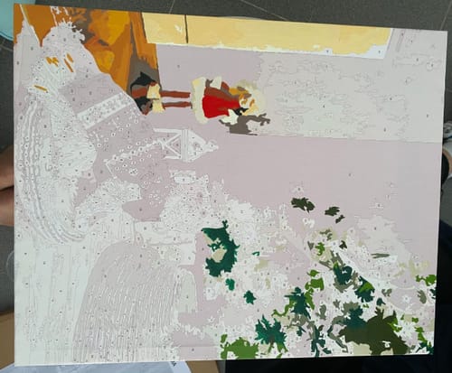 Customer photo review of Custom Landscape Paint By Numbers