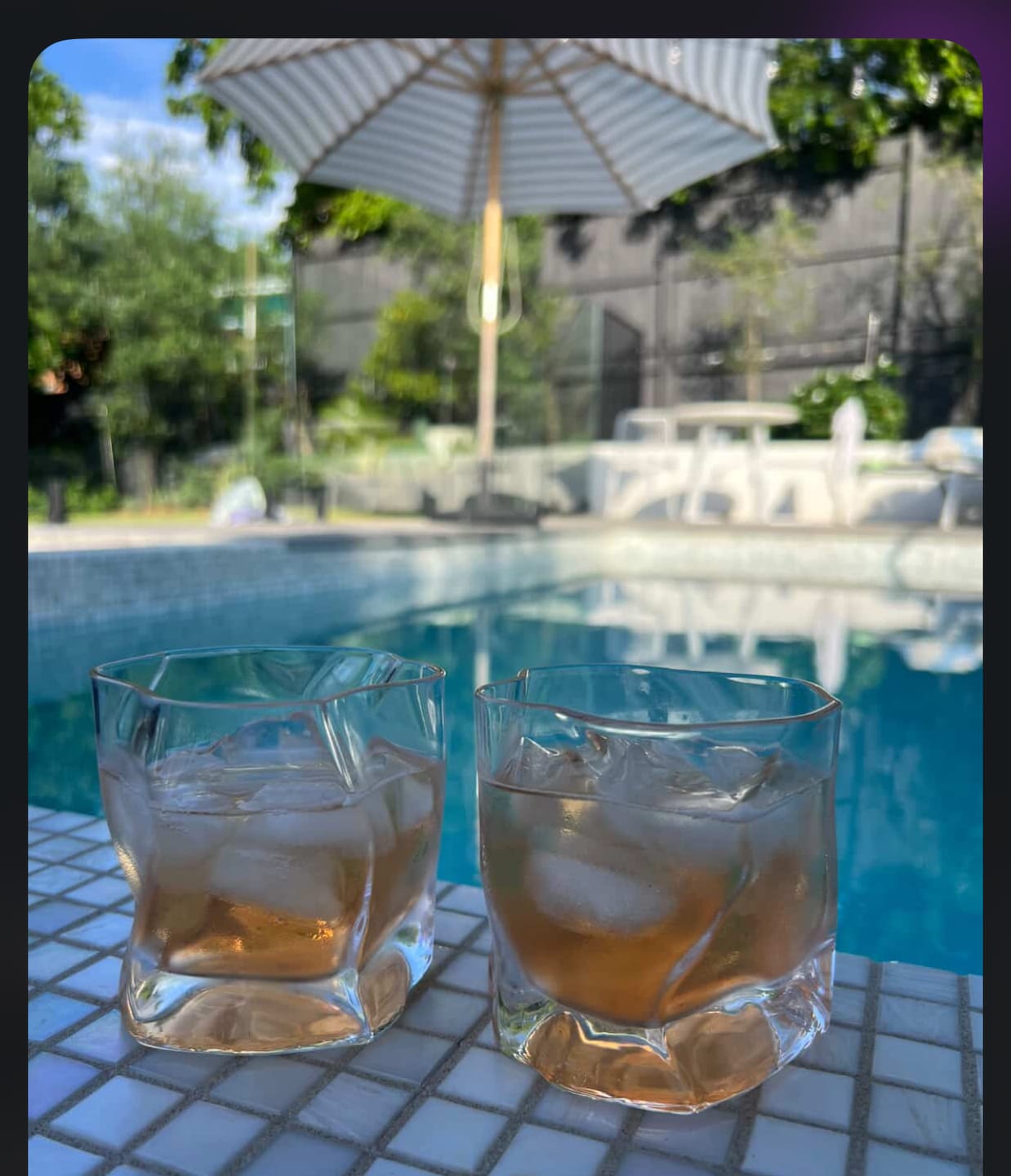 Customer photo review of M&B Whisky Wave Glass Set