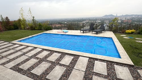 Customer photo review of Manta Térmica Cubre Piscinas Kaltemp 4x7 mts 400 Micras