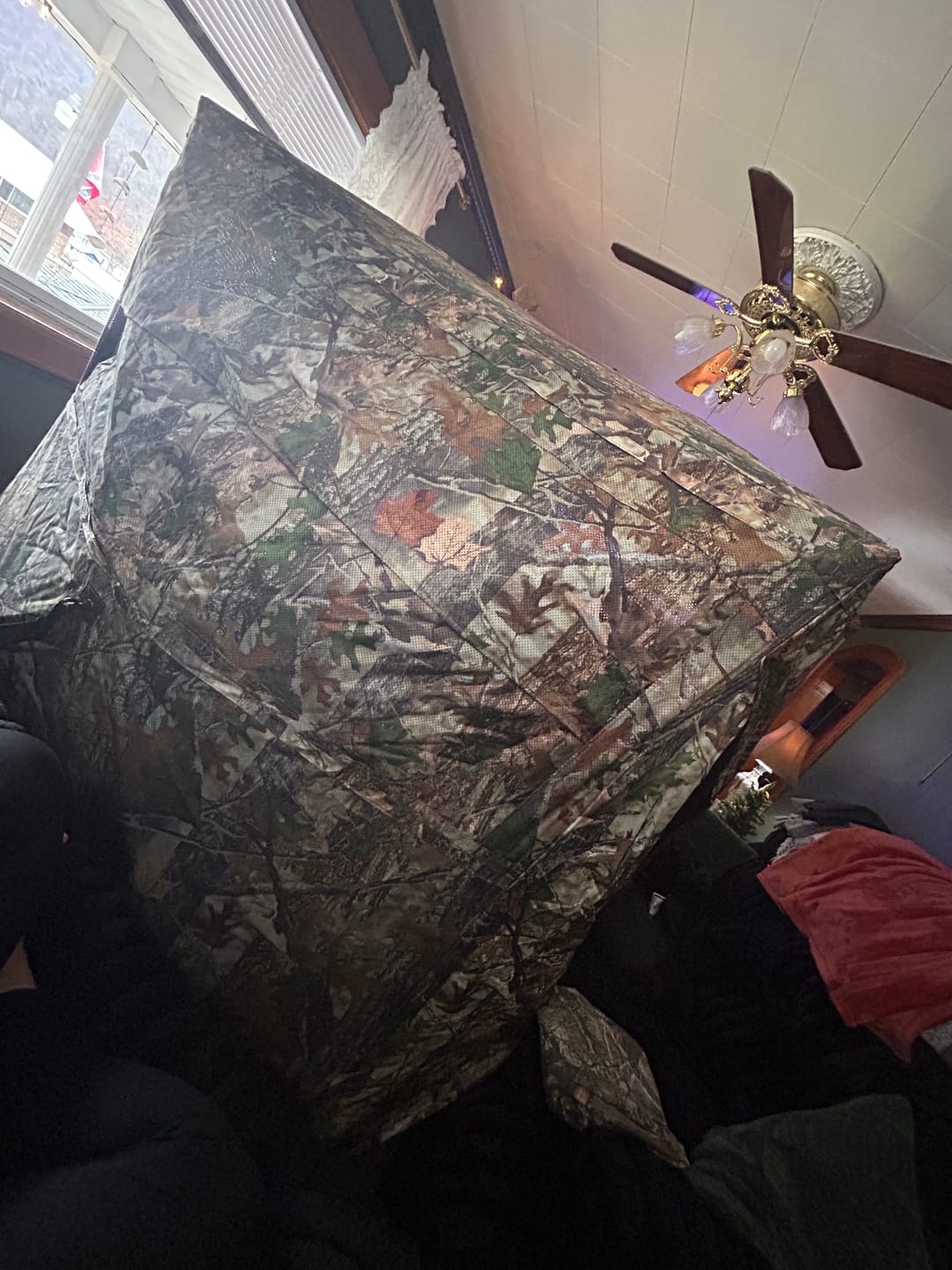 Customer photo review of VisX/VisMax 270 Degree See Through Pop Up Hunting Blind