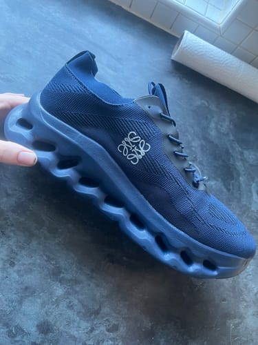 Customer photo review of Men’s Multi-Panel Lace-Up Sneakers