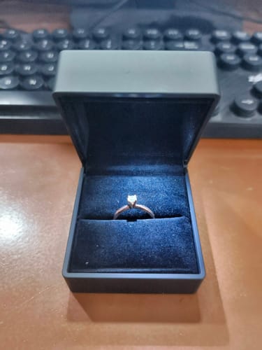 Customer photo review of .30ct Solitaire Engagement Ring (ON HAND)