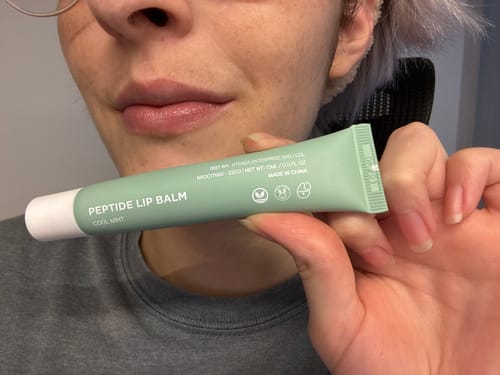 Customer photo review of PEPTIDE LIP BALM