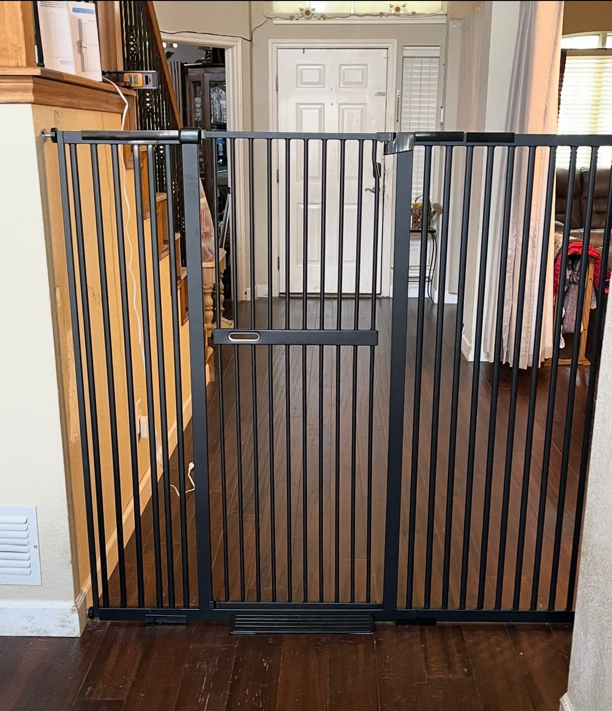 Customer photo review of FairyBaby 72" Tall Cat Gate with Narrow Bar Spacing