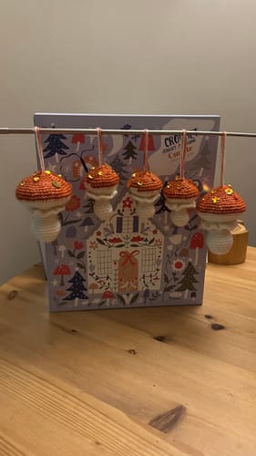 Customer photo review of The Curate Crochet Box Advent 2025