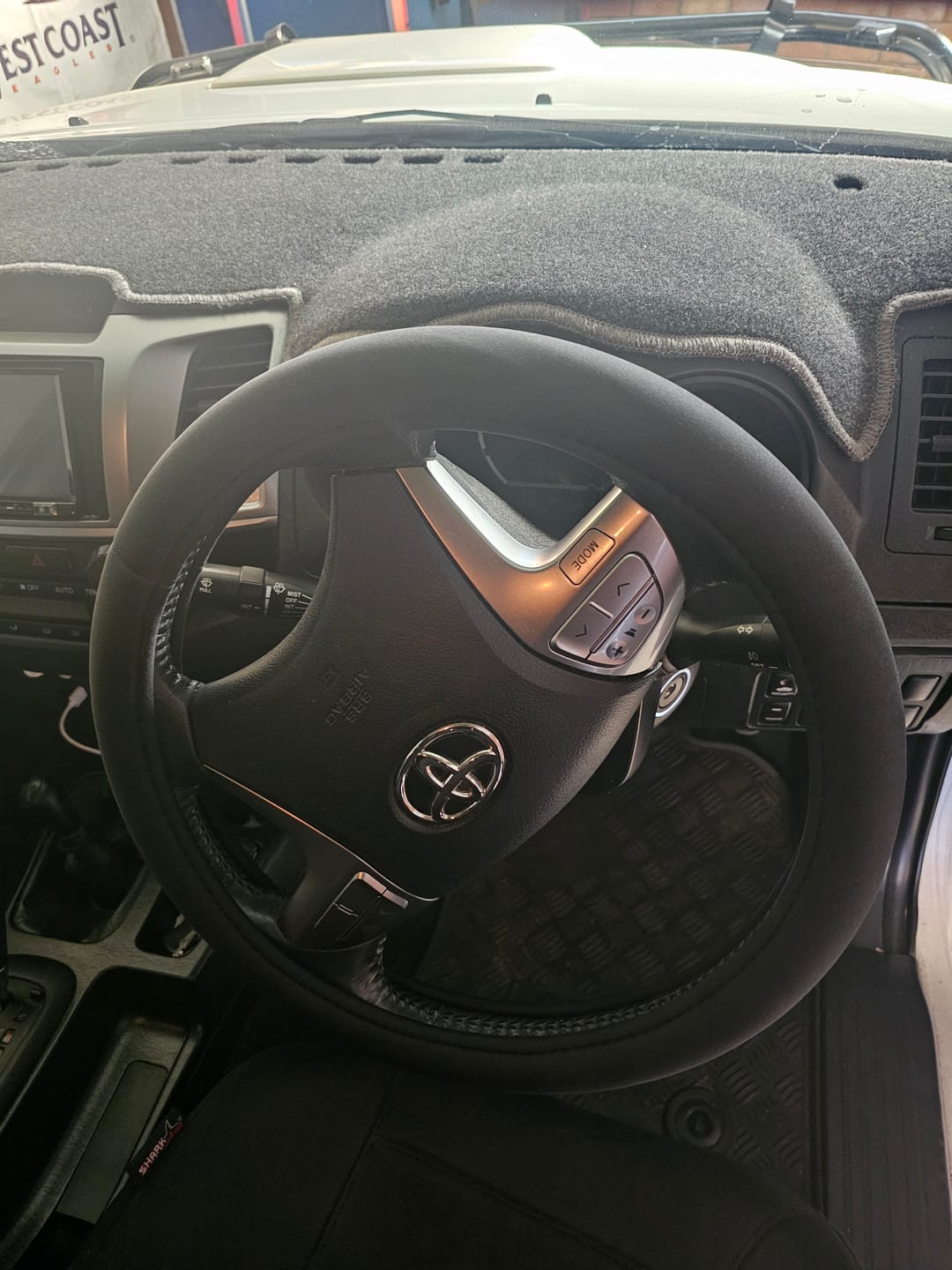 Customer photo review of Sharkskin Universal Steering Wheel Cover