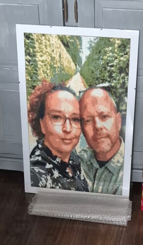 Kundenbewertung mit Foto zu Diamond Painting eigenes Bild