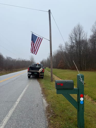 Customer photo review of Ultra Heavy Duty American Flag - 2-ply Polyester - Made In USA