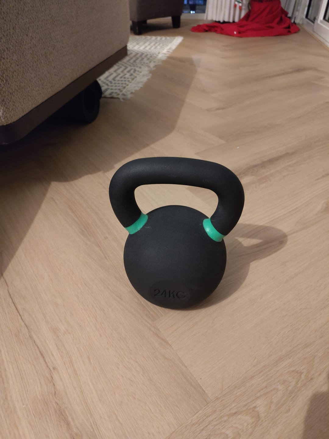 Customer photo review of Strength Shop Cast Iron Kettlebells - Single Mould, Powder Coated, 4-64KG